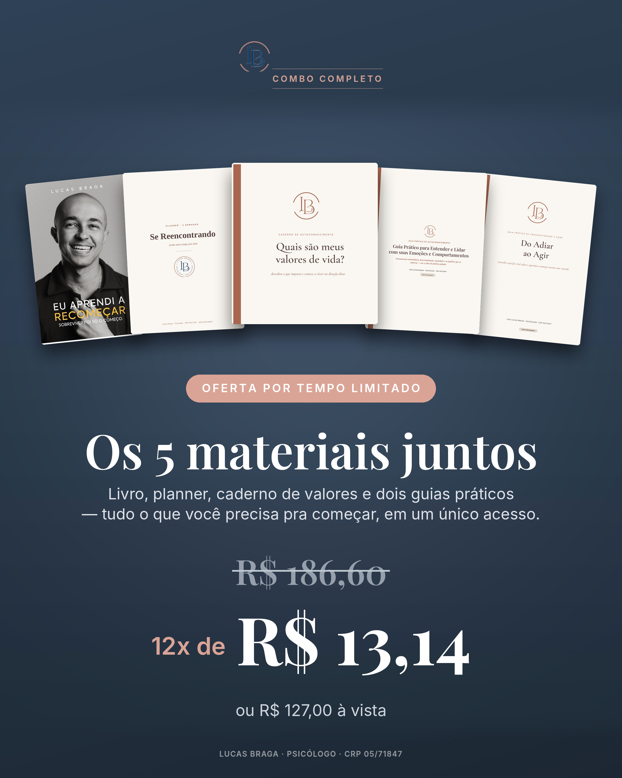 Combo completo: os 5 materiais juntos